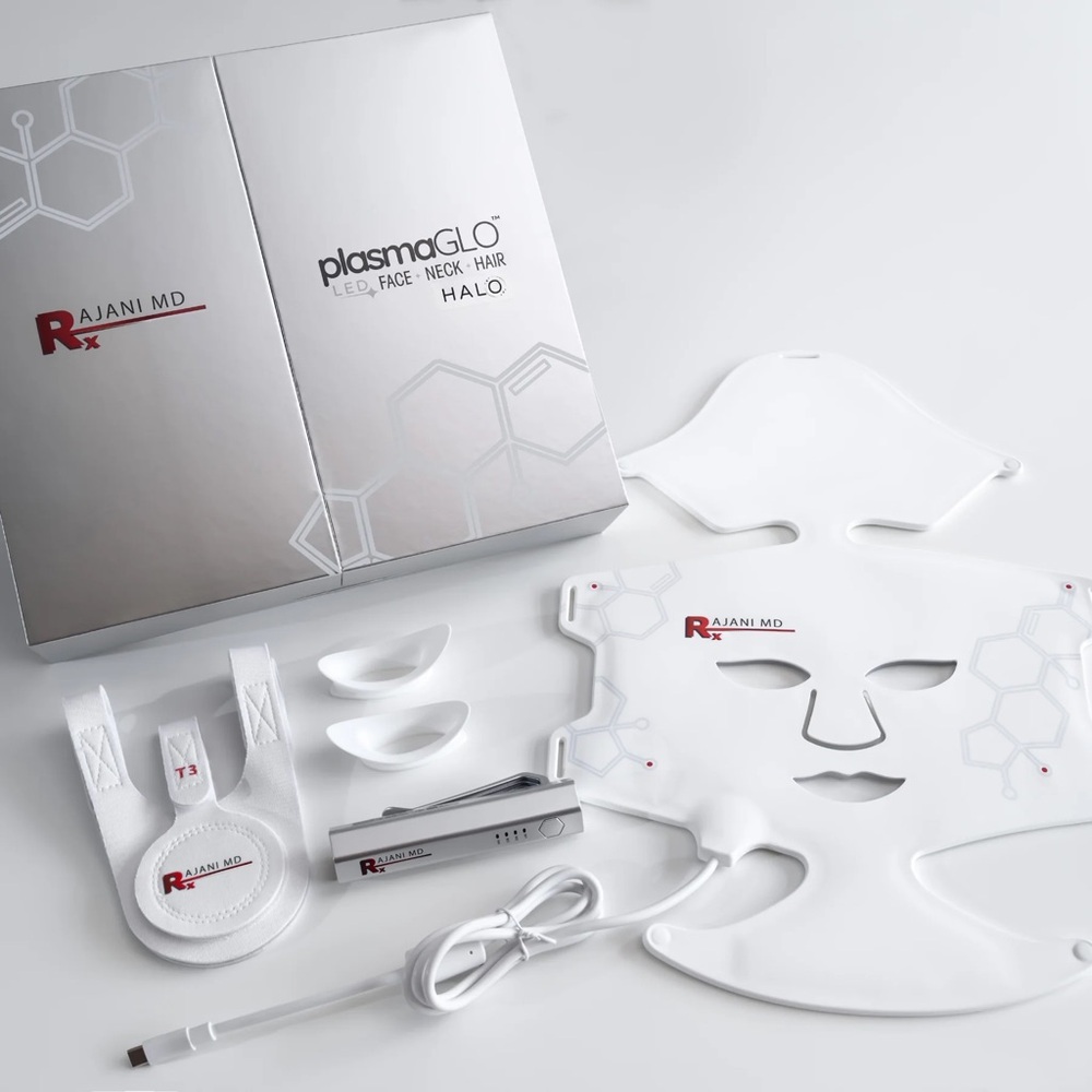 NIB RAJANI MD PlasmaGLO LED Face Neck Hair Halo